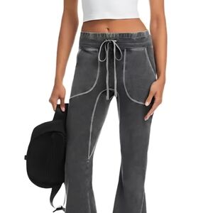 FP Movement by Free People Charcoal Joggers with Drawstring